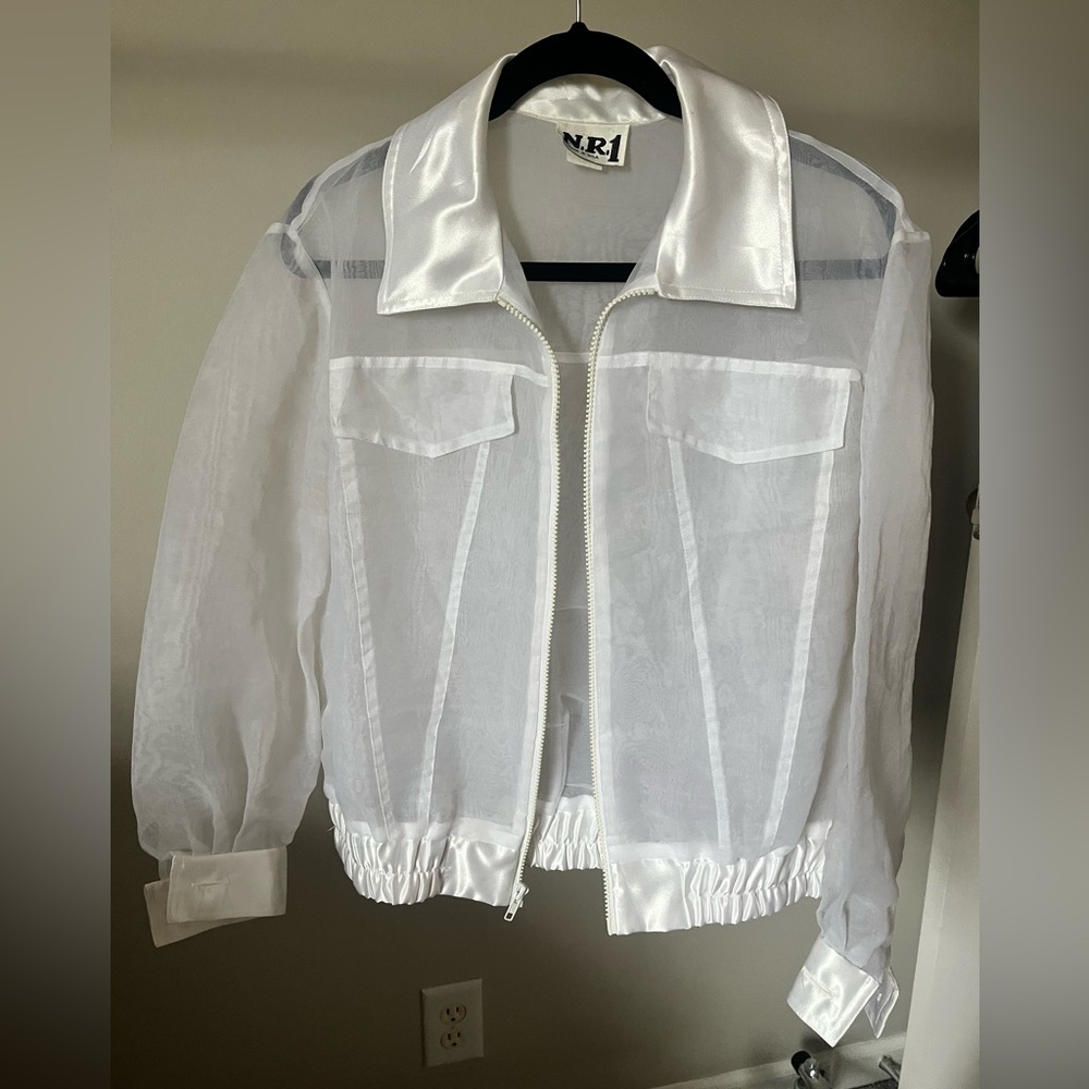 Vintage White Sheer Women's Jacket